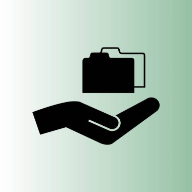 Klasör simgesi basit vektör