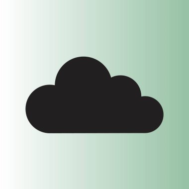 Bulut vektör basit simgesi