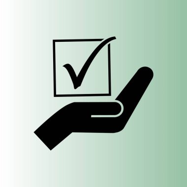 oylama basit vektör simgesi