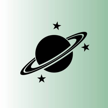 basit gezegen vektör simgesi