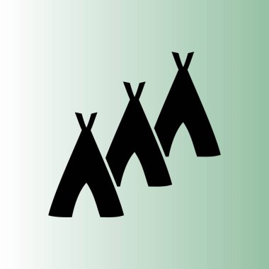 Hovels simgesi, kulübe illüstrasyon vektör