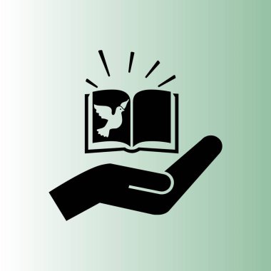 İncil kitap basit vektör