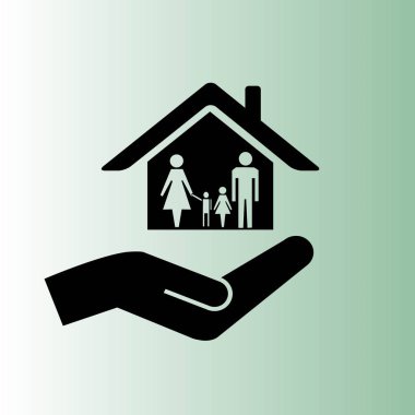 ev basit vektör simgesi