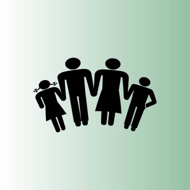 Aile basit vektör simgesi
