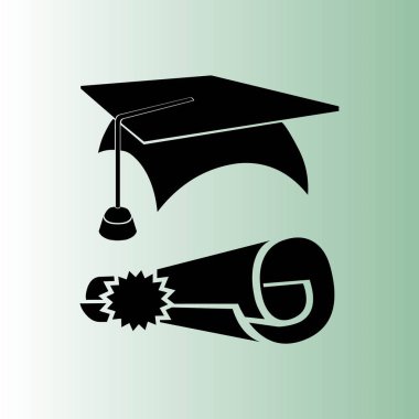 eğitim lisans vektör simgesi