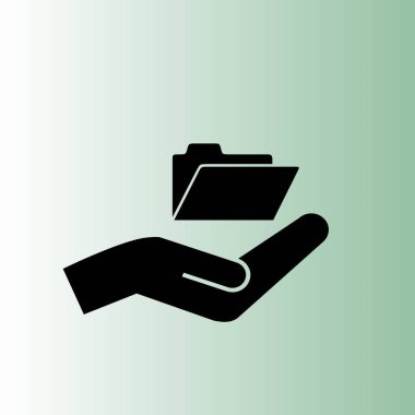 Klasör simgesi basit vektör