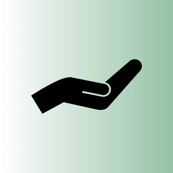 Simple Hand Vector Icon — Stock Vector
