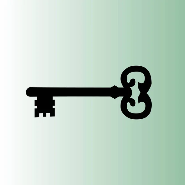 Simple Key Vector Icon — Stock Vector