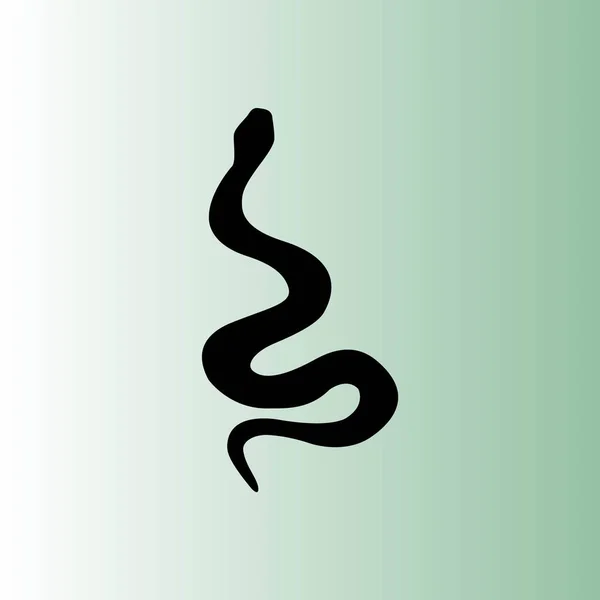 Serpente Semplice Icona Vettoriale — Vettoriale Stock