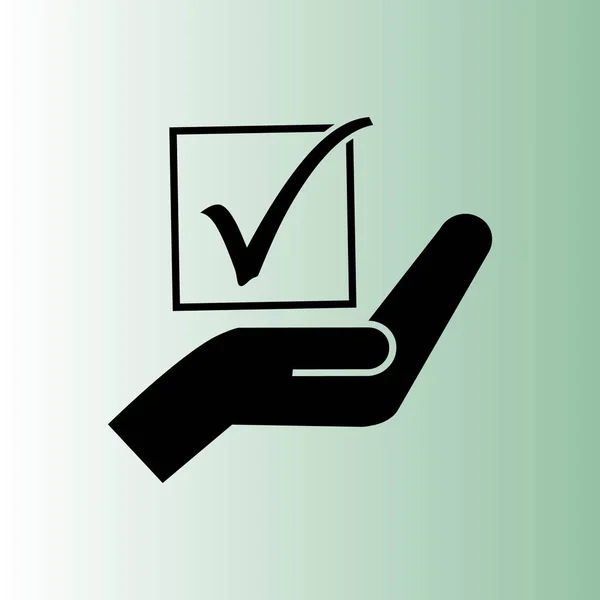 Voto Icono Vector Simple — Vector de stock