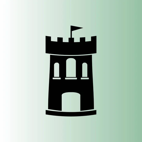 Castle Simple Vector Icon — Stock Vector