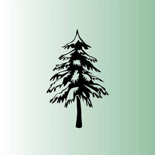 Spruce Enkla Vektor Symbol — Stock vektor