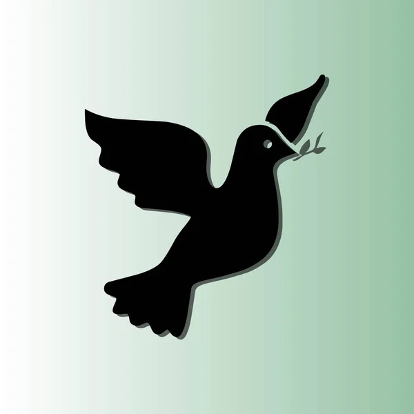 Ícone Pombo Ilustração Vetor Pássaro — Vetor de Stock
