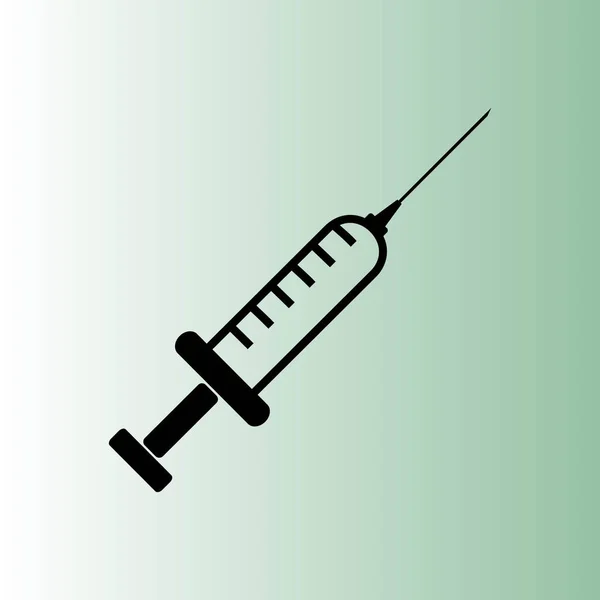 Hypodermic Syringe Vector Icon — Stock Vector