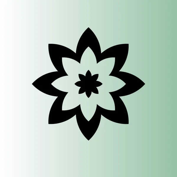 花のシンプルなベクター アイコン — ストックベクタ