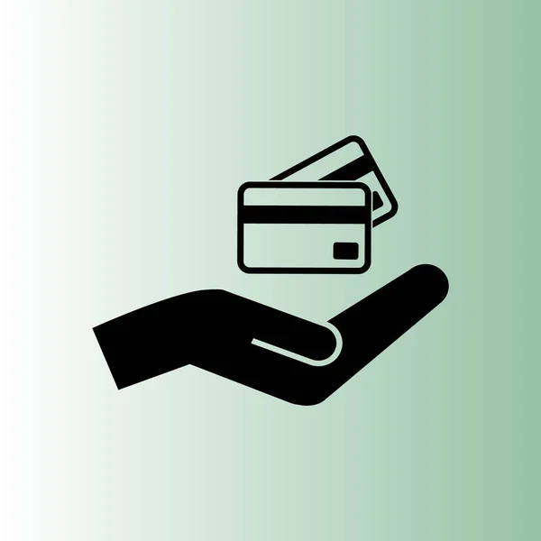 Απλές Πιστωτικές Κάρτες Κρατώντας — Διανυσματικό Αρχείο