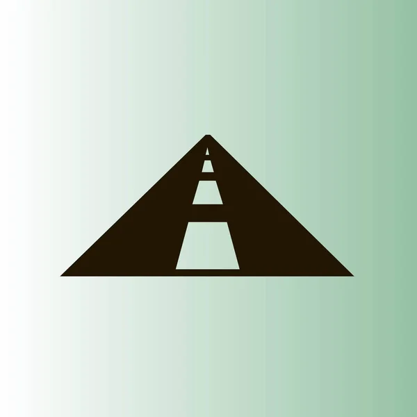 Road Ikonen Highway Vektorillustration — Stock vektor