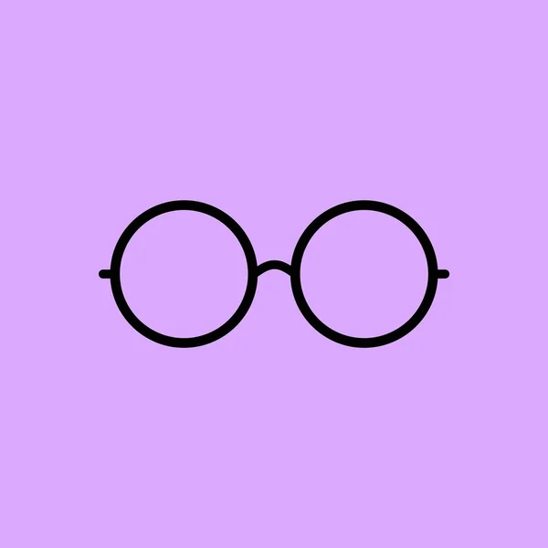 Vektor Runde Brille Symbol — Stockvektor