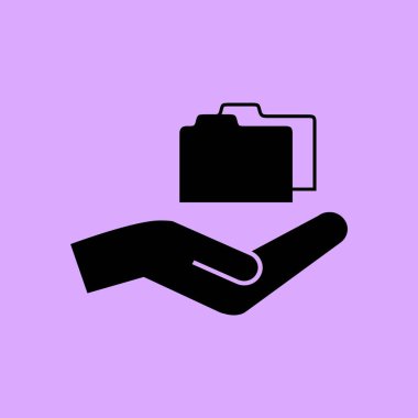 basit klasör simge vektör