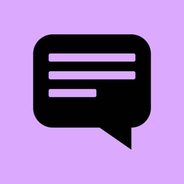 basit konuşma balonu vektör