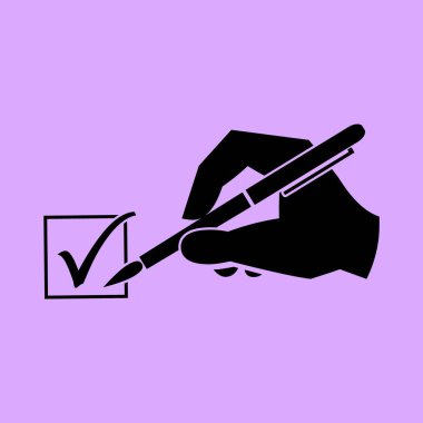 el ve kene vektör simgesi