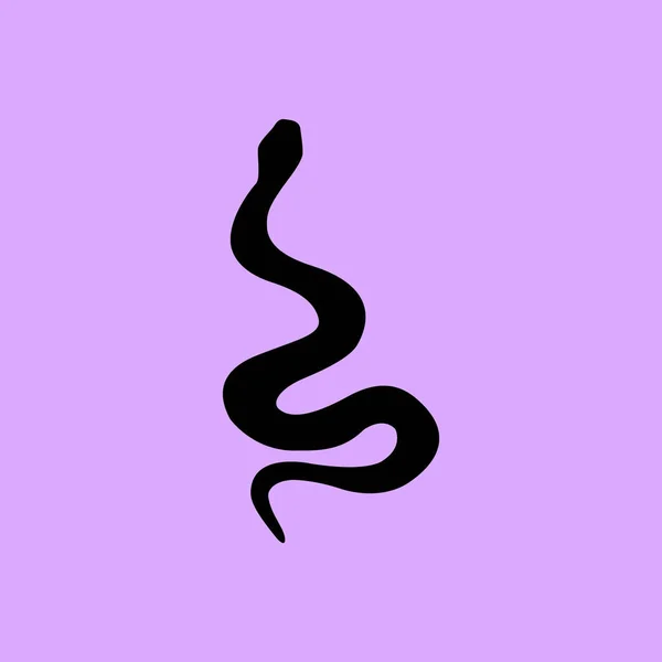 Icône Simple Vecteur Serpent — Image vectorielle