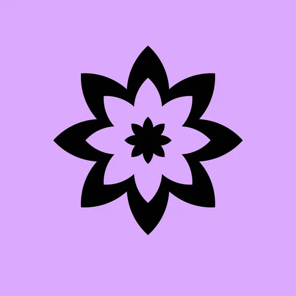 Einfaches Blumen Vektor Symbol — Stockvektor