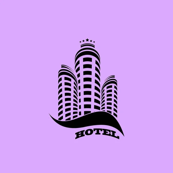 Einfaches Hotelvektorsymbol — Stockvektor