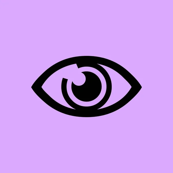 Icono Signo Ojo Simple — Vector de stock