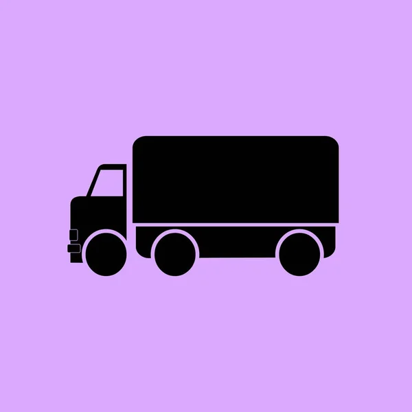 トラックの単純なベクトルのアイコン — ストックベクタ