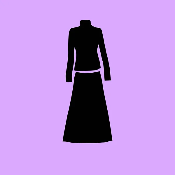 Eenvoudige Kleren Vector Pictogram — Stockvector