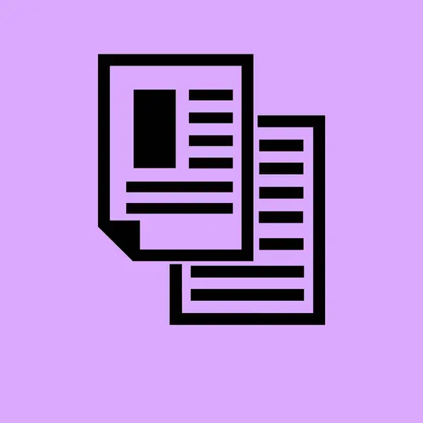Note Icône Vectorielle Papier — Image vectorielle