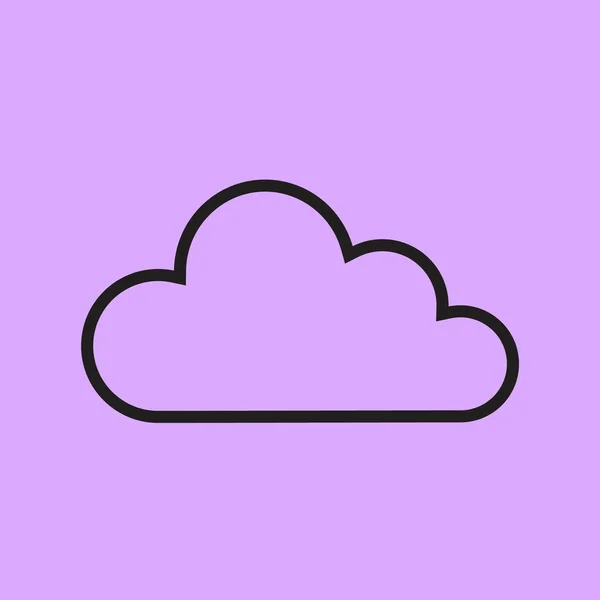 Vecteur Cloud Icône Simple — Image vectorielle
