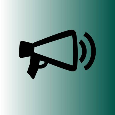 Megafon, hoparlör vektör simgesi