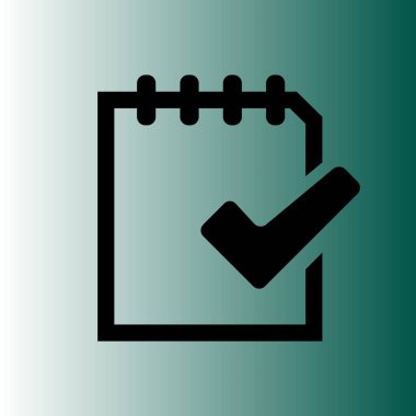 Basit belge vektör simgesi