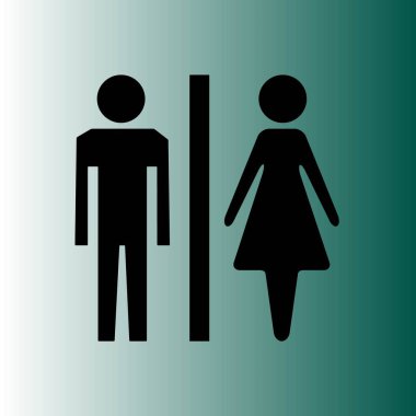 İzole işareti erkek ve kadın