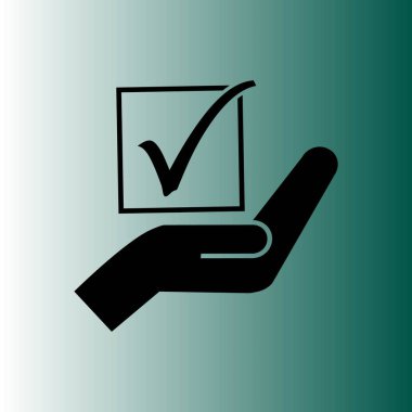 basit oylama vektör simgesi