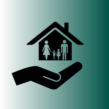 basit ev vektör simgesi