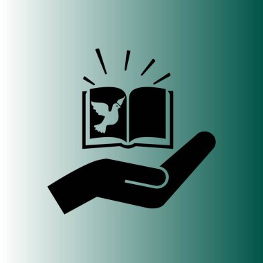 İncil kitap basit vektör