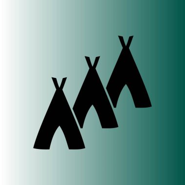 Hovels simgesi, kulübe illüstrasyon vektör