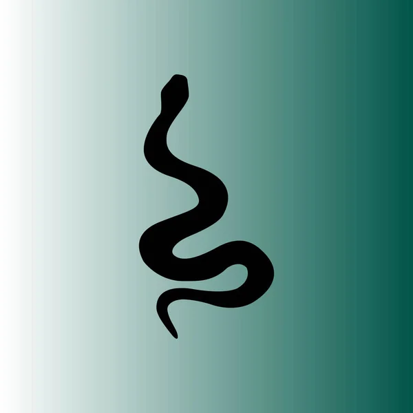 Simple Snake Vector Icon — Stock Vector