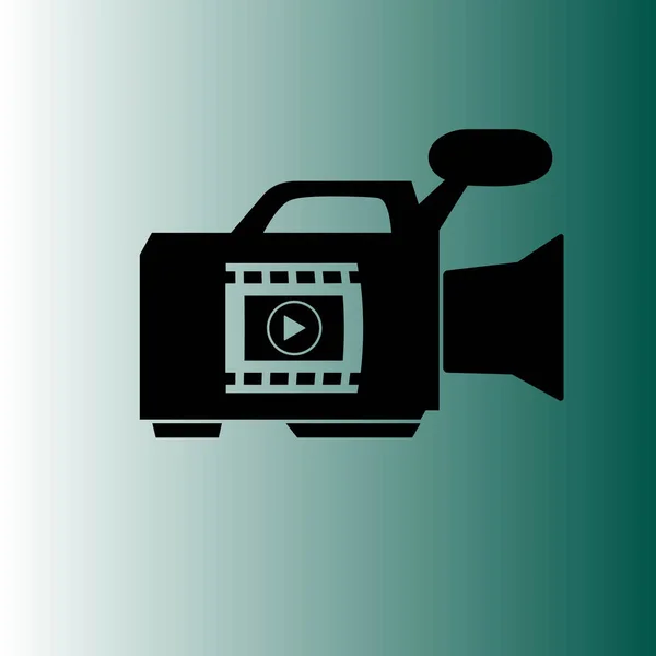Иконка Вектора Видеокамеры — стоковый вектор