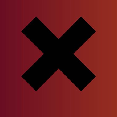 Degrade kırmızı basit düz vektör simgesine silmek