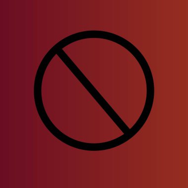 Degrade kırmızı basit düz vektör simgesine erişim reddedildi