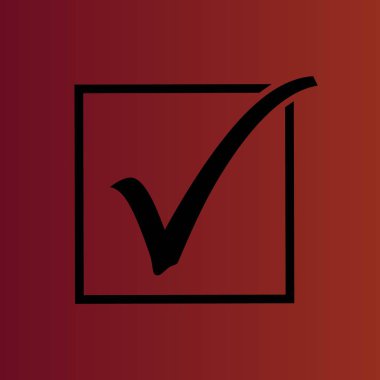 Kene basit düz vektör simgesine degrade kırmızı