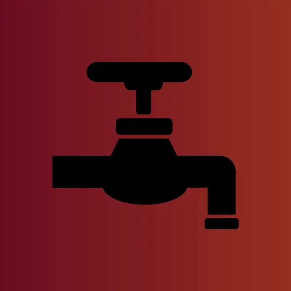 Guardar Signo Agua Simple Icono Vector Plano Rojo Degradado — Archivo Imágenes Vectoriales