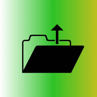 Açık klasör vektör simgesi