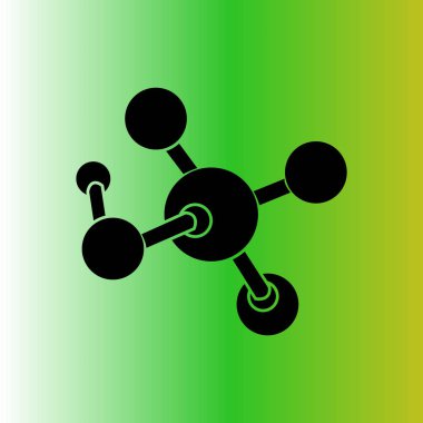 basit molekül vektör simgesi