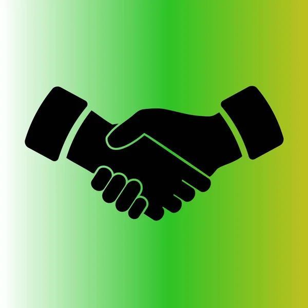 Einfaches Handshake Vektor Symbol — Stockvektor