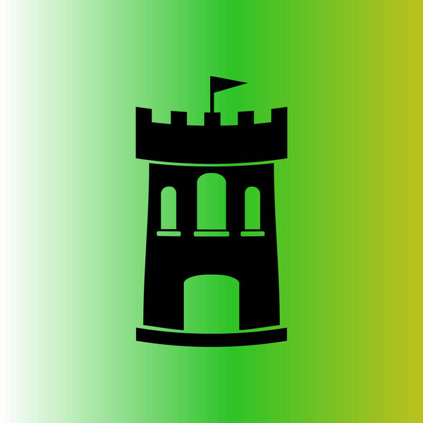 simple Castle vector icon